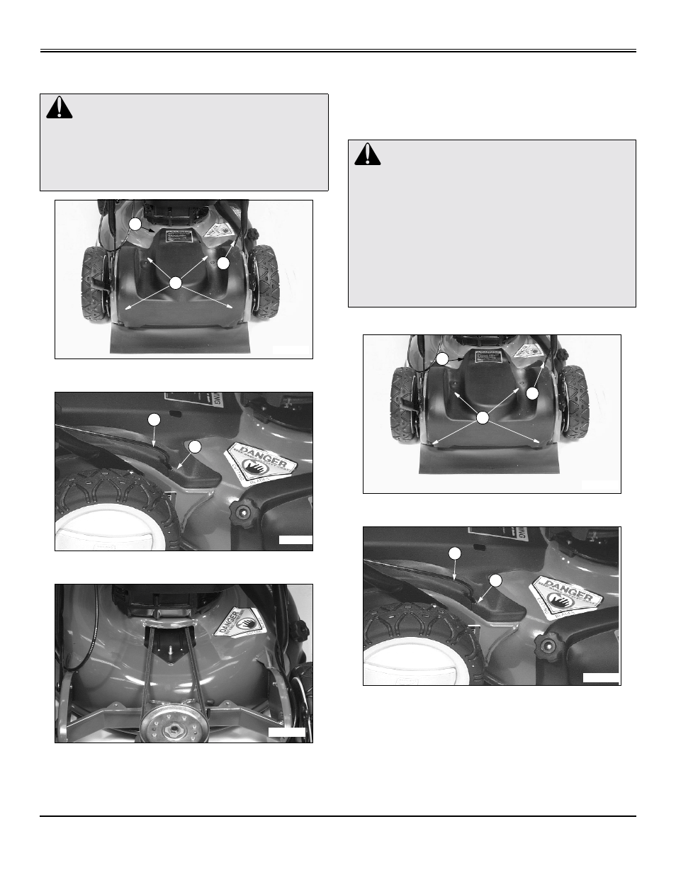 Cleaning drive belt and transmission area, Checking and replacing drive belt, Service | Scotts SP6213 User Manual | Page 22 / 44