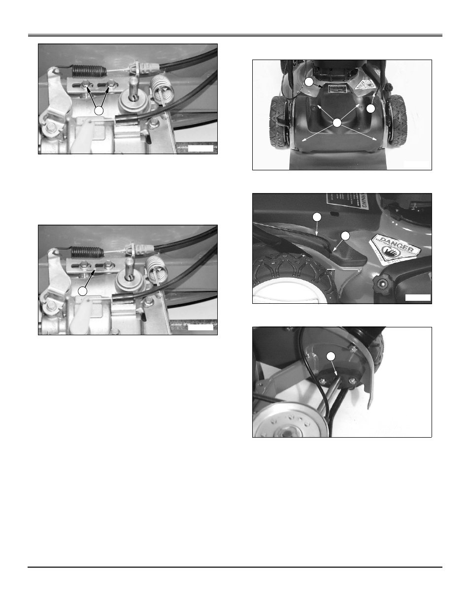Lubricate drive shaft hub bushings, Lubricate mower axles, Service | Scotts SP6213 User Manual | Page 25 / 44