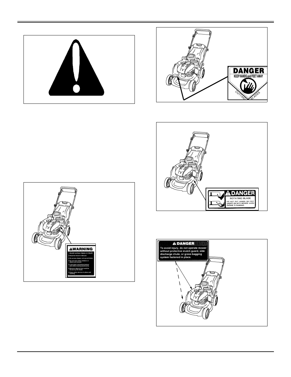 Safety, Safety-alert symbol, Machine safety labels | Scotts SP6213 User Manual | Page 5 / 44