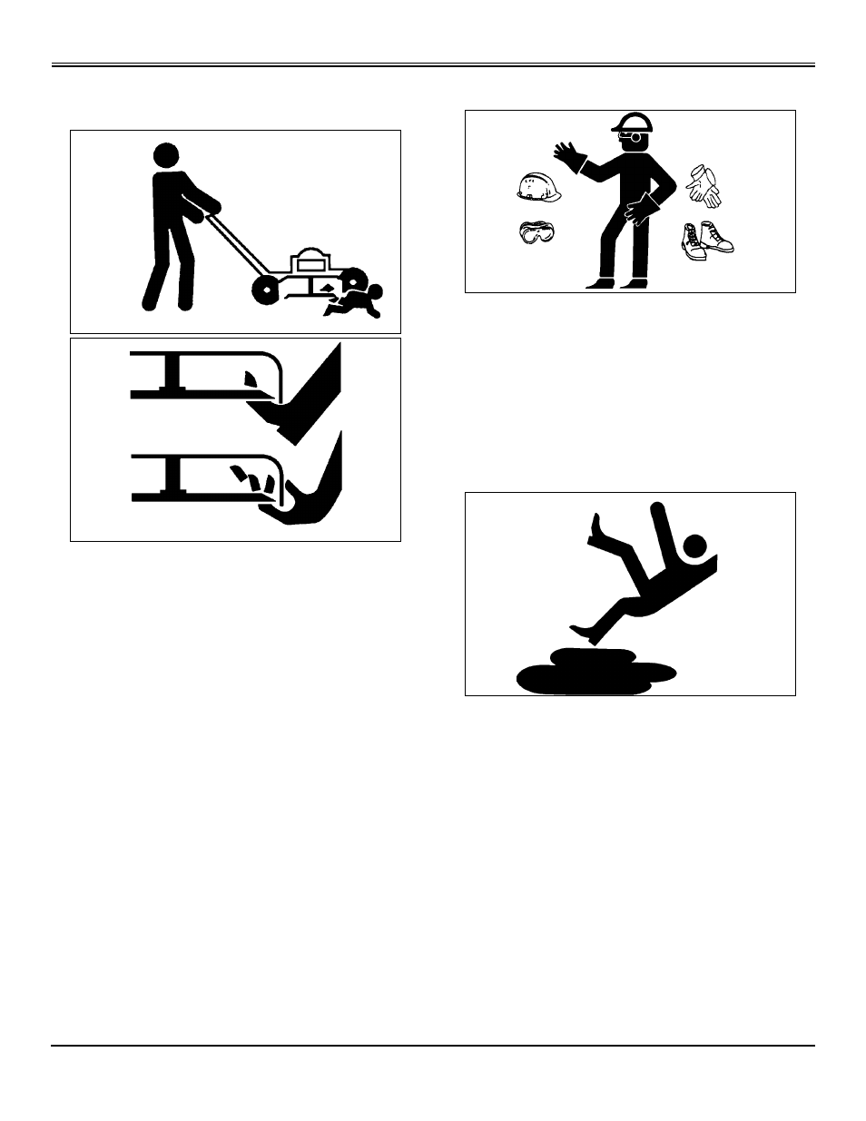 Protect children, Help prevent serious or fatal accidents, Wear appropriate clothing | Practice safe maintenance, Safety | Scotts SP6213 User Manual | Page 7 / 44