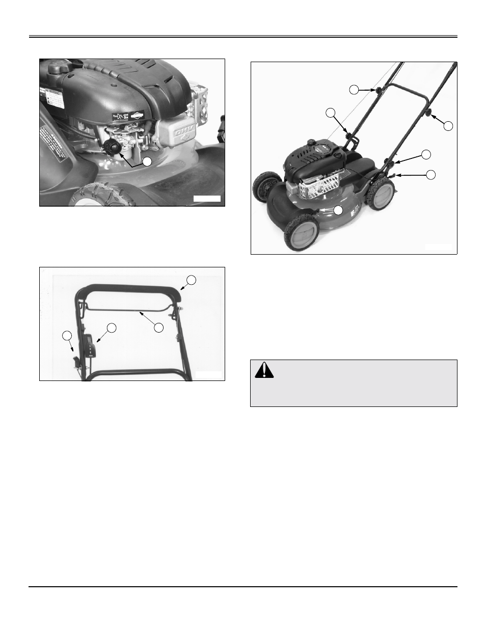 Operating, Engine controls, Handle controls | Handle and cutting height controls, Adjustments, Adjusting cutting height, To help move rear wheel lever | Scotts SP6213 User Manual | Page 9 / 44