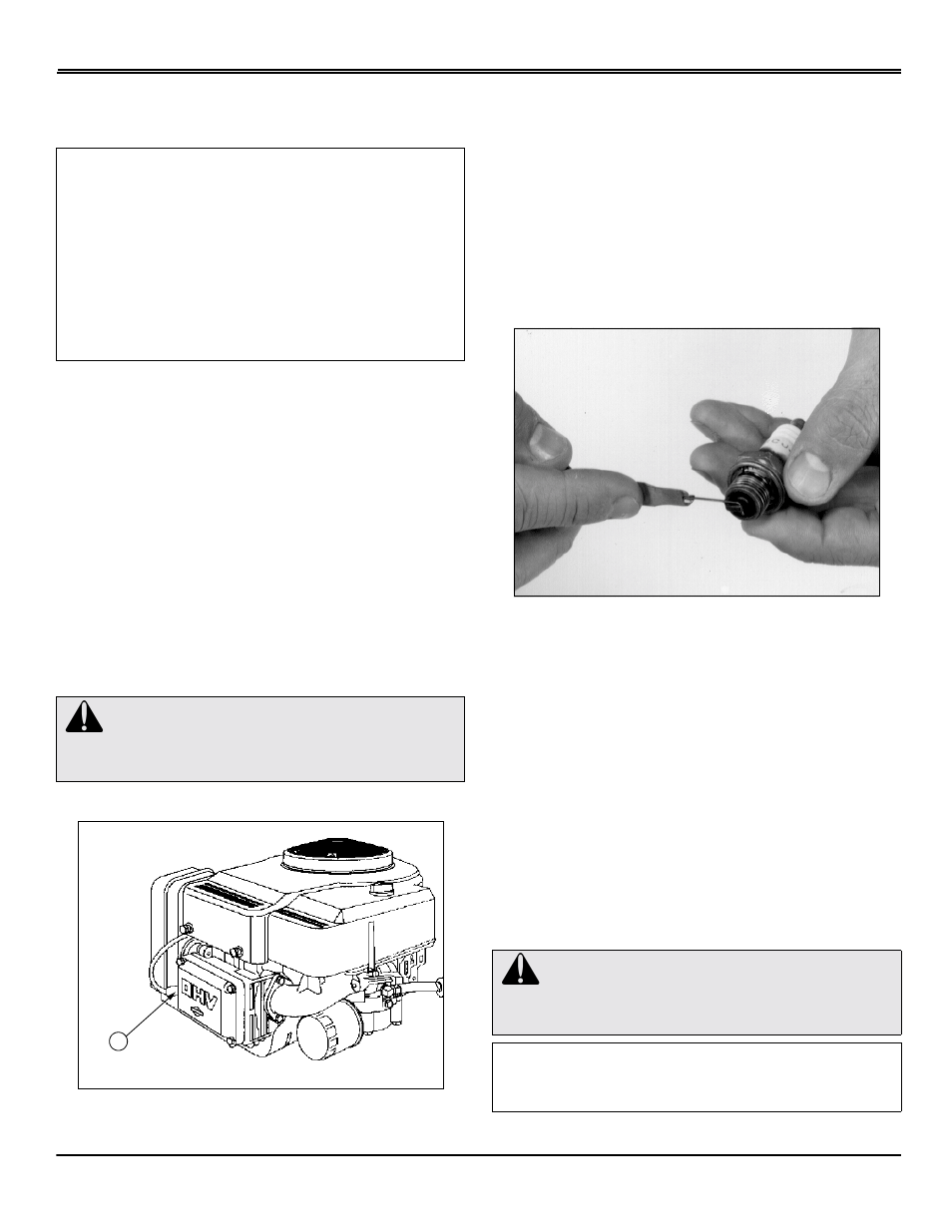 Spark plugs, checking, Fuel filter, replacing; filter, replacing fuel, Service engine | Scotts S1642 User Manual | Page 35 / 72