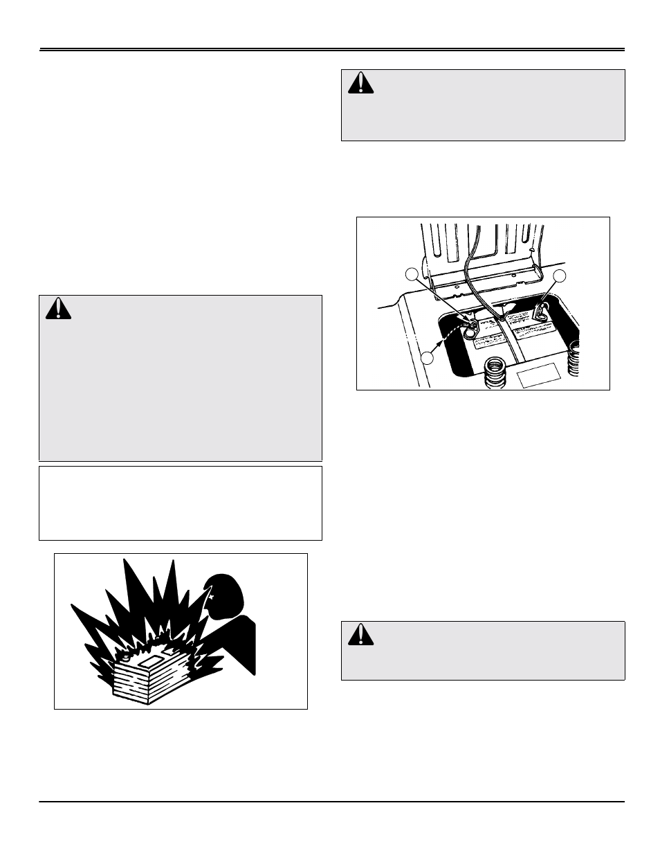 Assembly, Dealer set-up, Connect and check battery | Inch mowers only | Scotts S1642 User Manual | Page 4 / 72