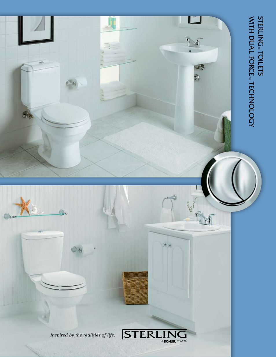 Sterling Plumbing Toilet with Dual Force User Manual | 4 pages