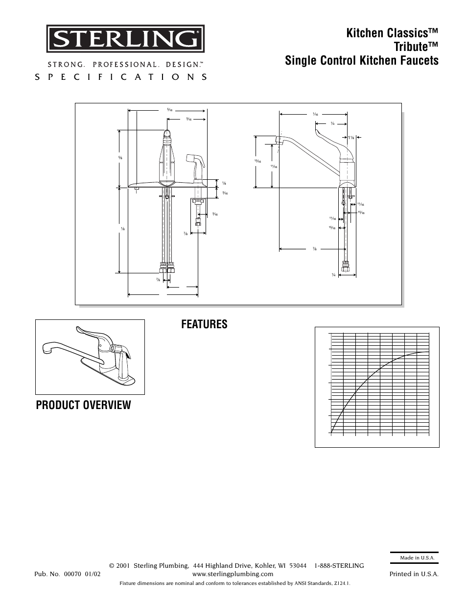 Sterling Plumbing C711FSE User Manual | 1 page