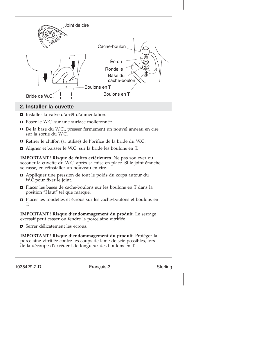 Sterling Plumbing Dual-Flush Close-Coupled Toilet 402027 User Manual | Page 10 / 24