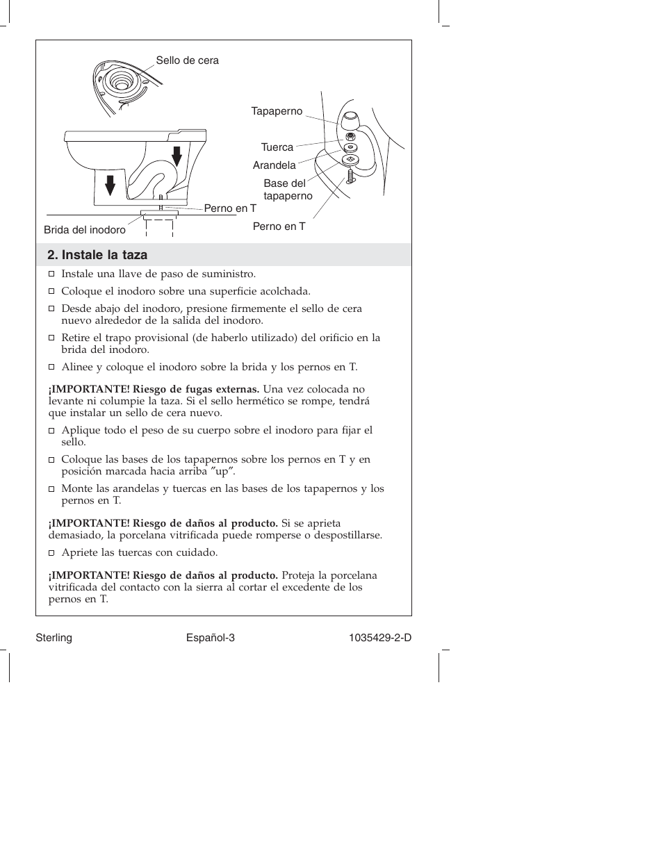 Sterling Plumbing Dual-Flush Close-Coupled Toilet 402027 User Manual | Page 17 / 24