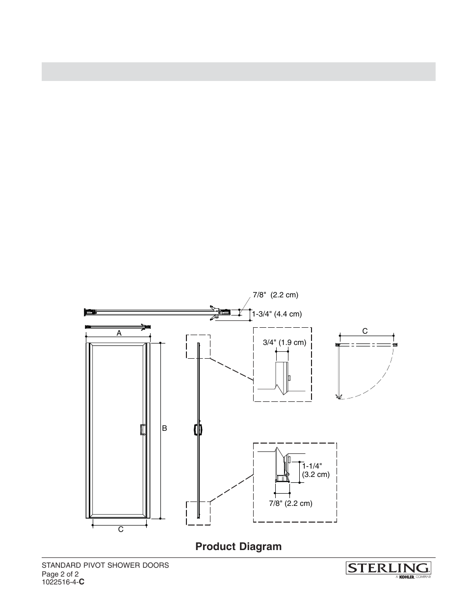 Product diagram | Sterling Plumbing 950C-24* User Manual | Page 2 / 2