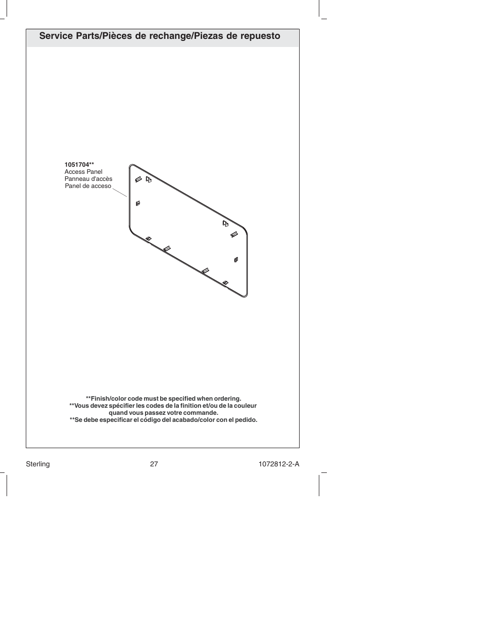 Sterling Plumbing Bath 7113 Series User Manual | Page 27 / 28