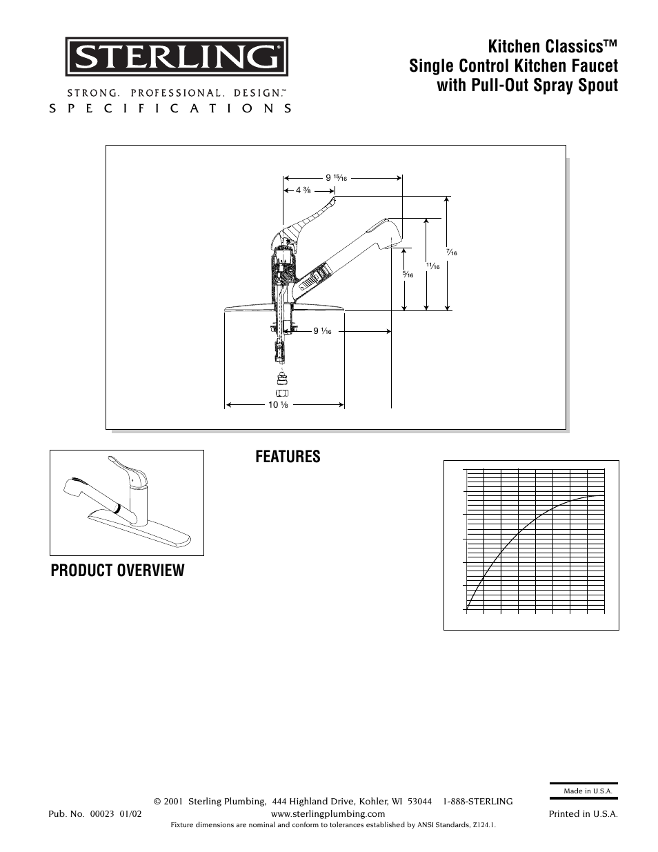 Sterling Plumbing C741A User Manual | 1 page