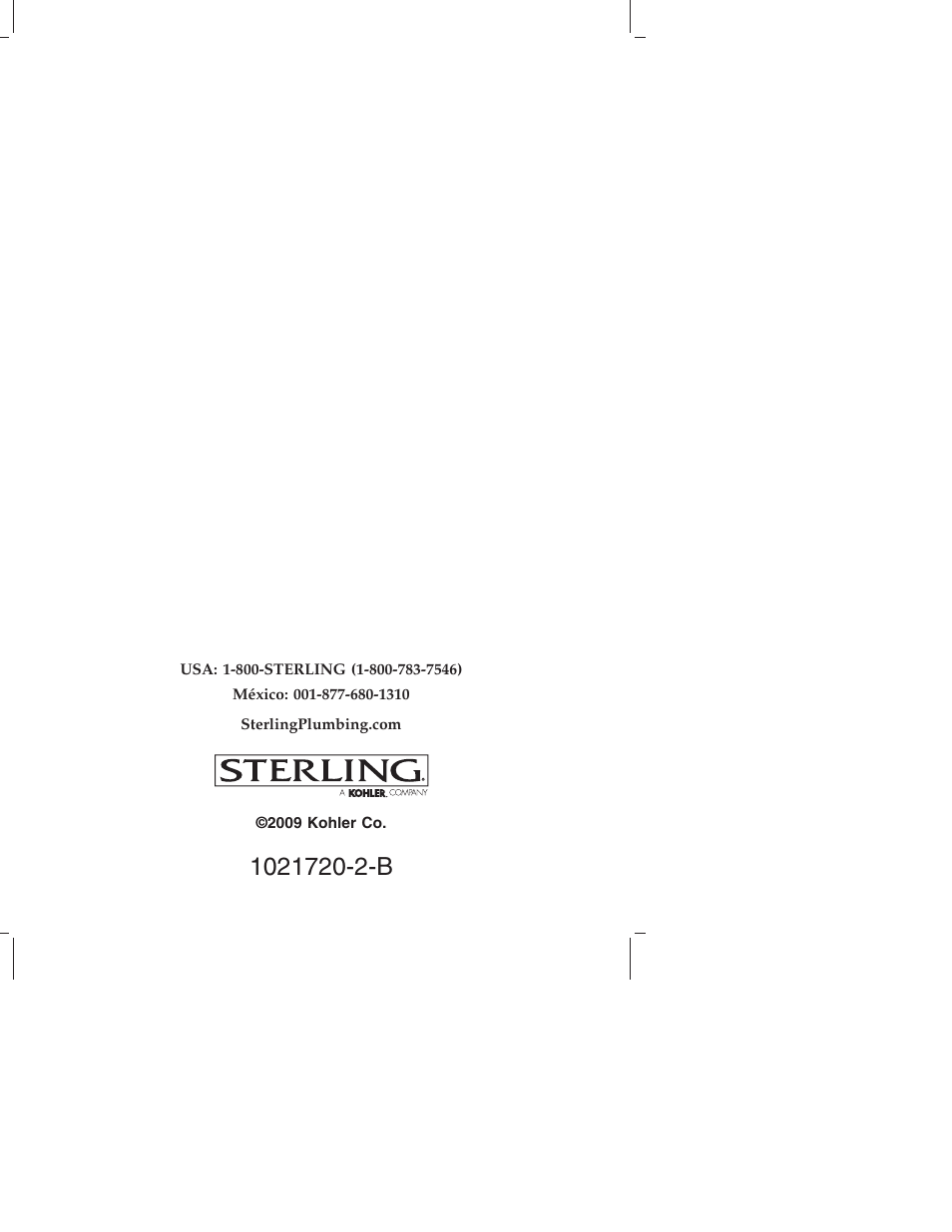 Sterling Plumbing Pedestal Lavatories 442428 User Manual | Page 24 / 24