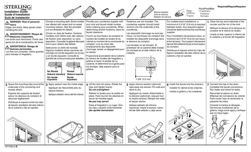 Sterling Plumbing 11850-4 User Manual | 2 pages