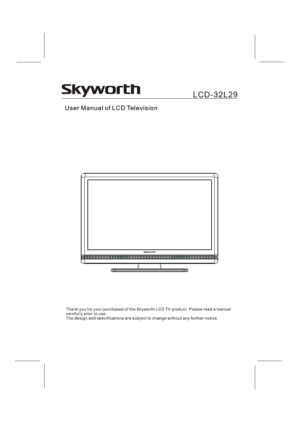 Skyworks 32L29 User Manual | 22 pages