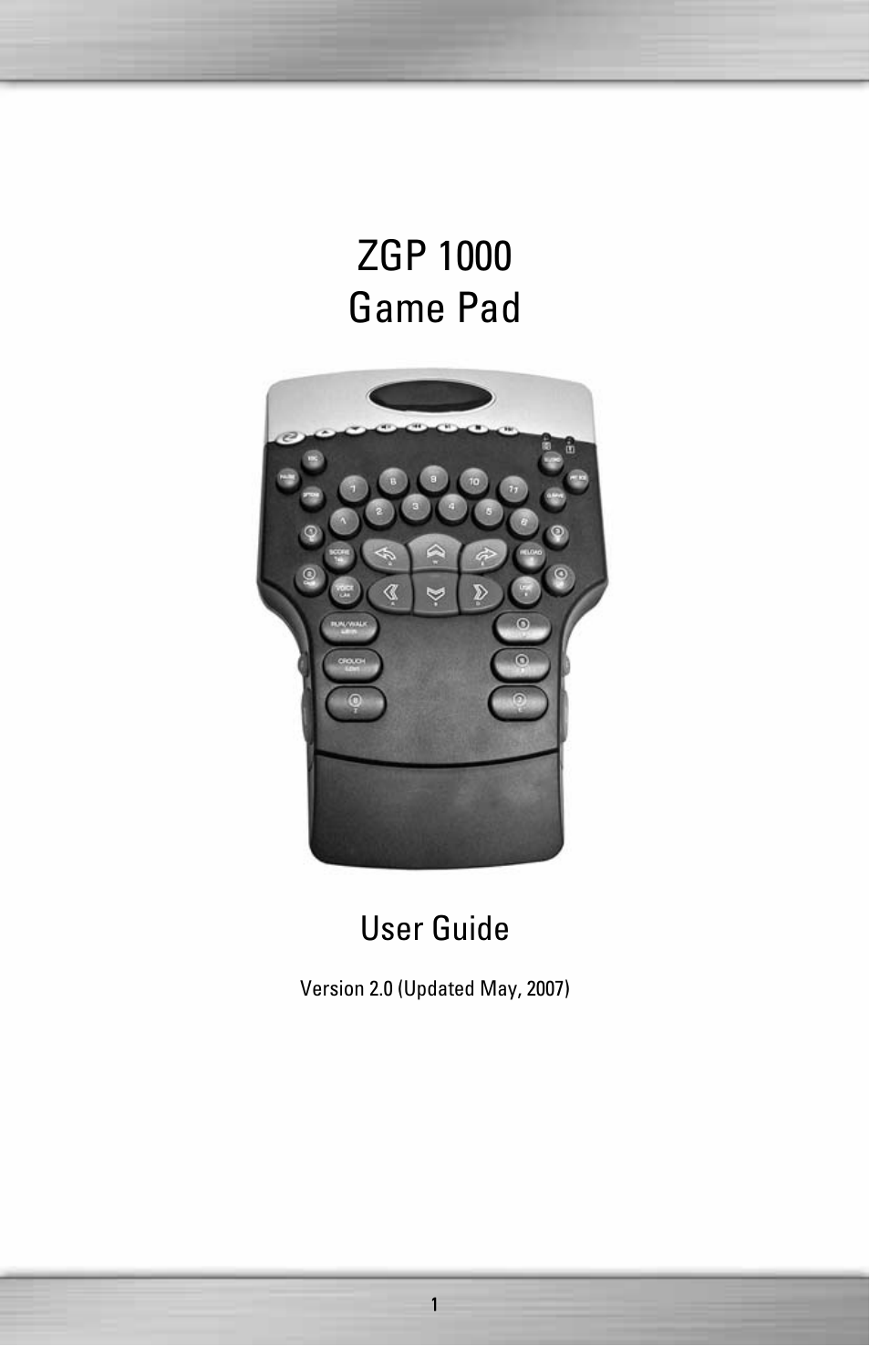 SteelSeries ZGP 1000 User Manual | 13 pages