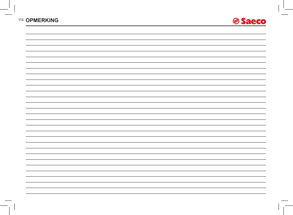 Philips Saeco Incanto Classic S-class User Manual | Page 114 / 116