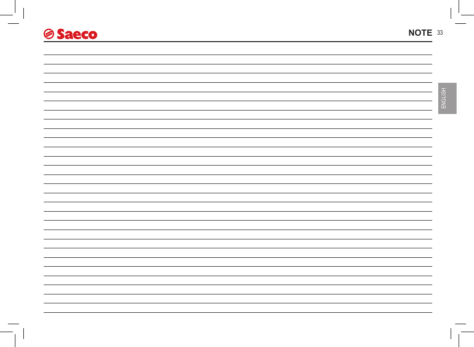 Philips Saeco Incanto Classic S-class User Manual | Page 33 / 116