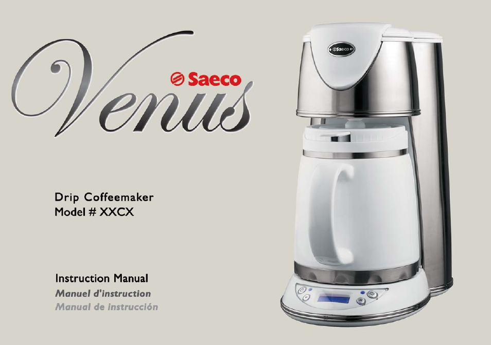 Philips Saeco Venus XXCX User Manual | 55 pages