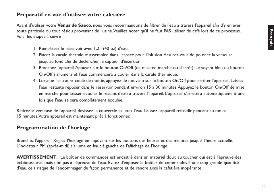 Philips Saeco Venus XXCX User Manual | Page 31 / 55