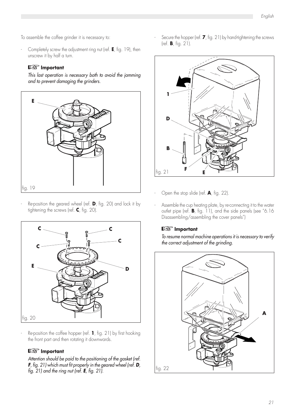 Philips Saeco Modular LUXE CAP001/A User Manual | Page 21 / 22
