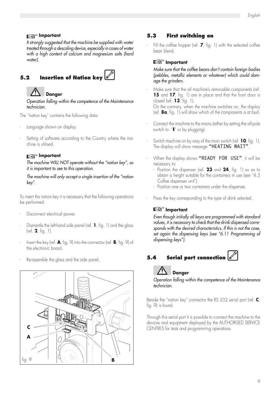 Philips Saeco Modular LUXE CAP001/A User Manual | Page 9 / 22