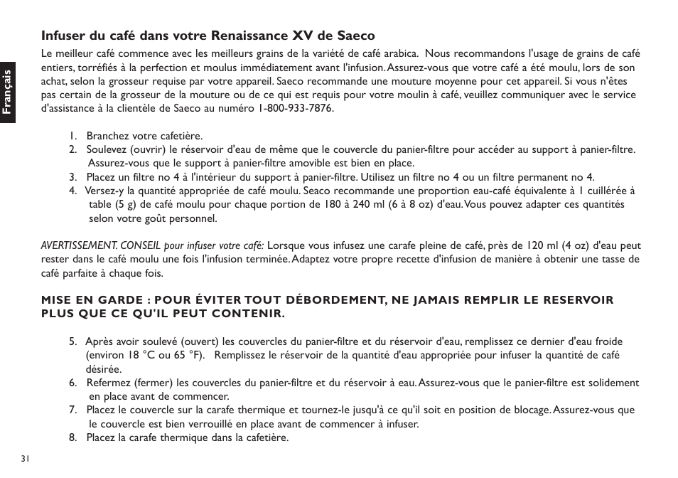 Philips Saeco XV TDCM15 User Manual | Page 32 / 55