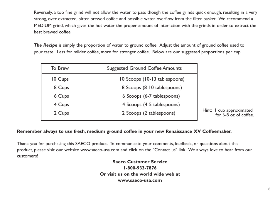 Philips Saeco XV TDCM15 User Manual | Page 9 / 55