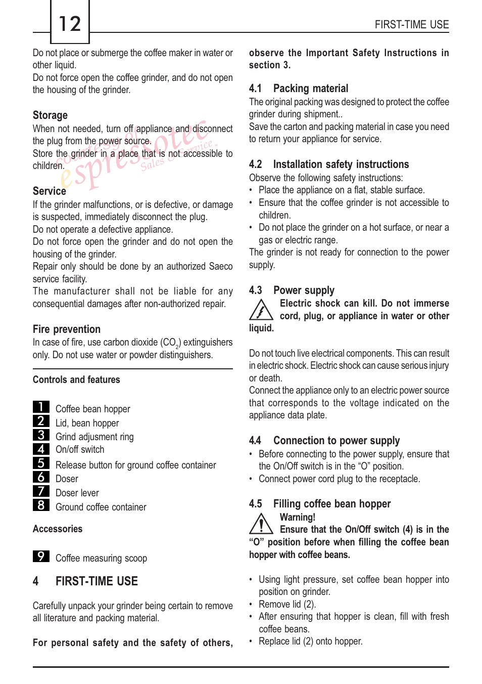 Courtesy of | Philips Saeco MAC 2002 User Manual | Page 6 / 8