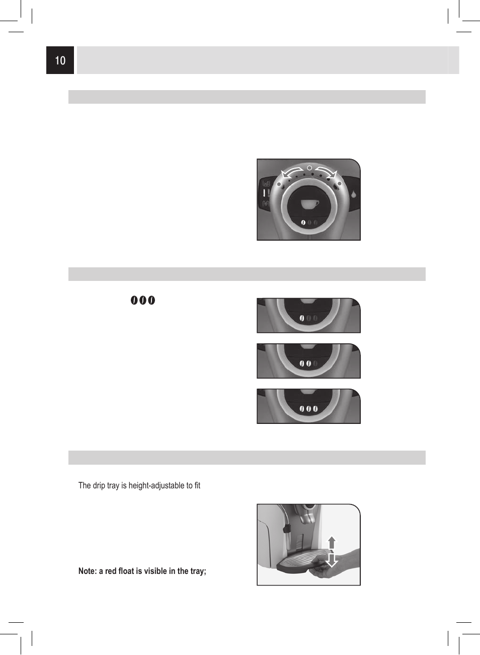 Adjustments | Philips Saeco Odea Giro User Manual | Page 10 / 22