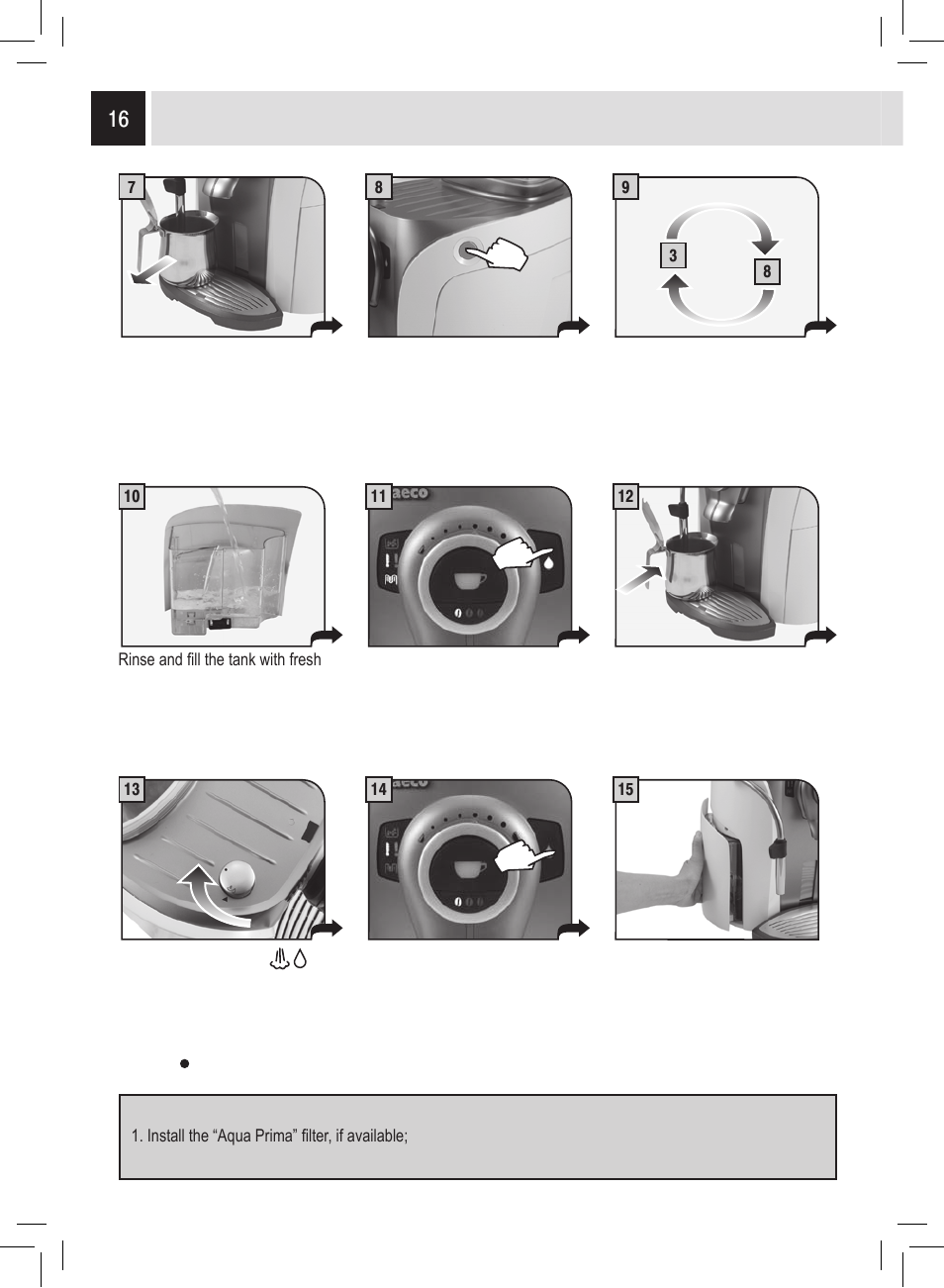 Descaling | Philips Saeco Odea Giro User Manual | Page 16 / 22