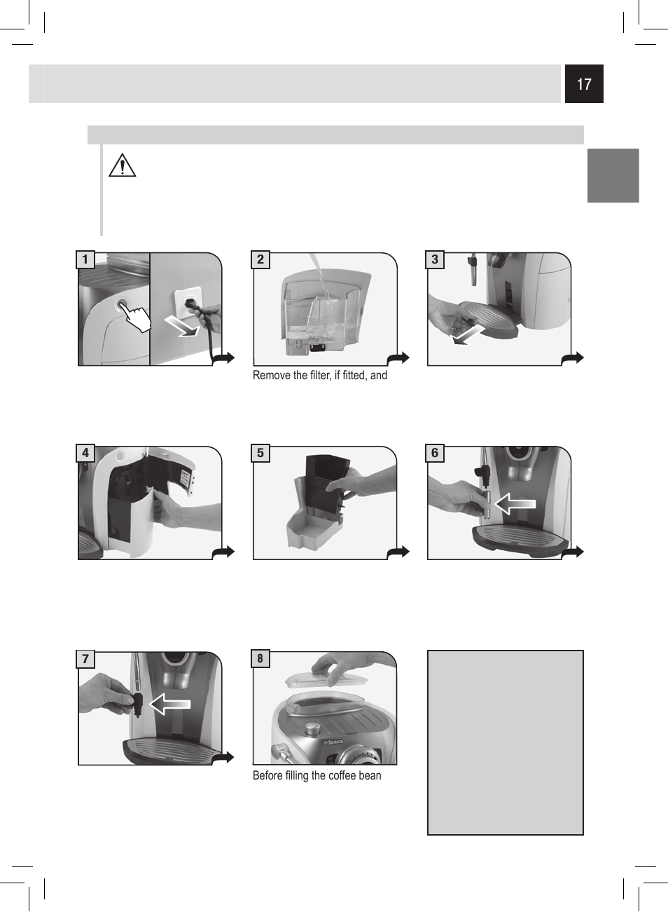 Cleaning and maintenance, How to clean the machine | Philips Saeco Odea Giro User Manual | Page 17 / 22