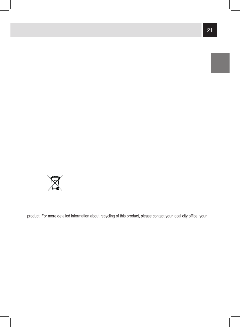 Philips Saeco Odea Giro User Manual | Page 21 / 22