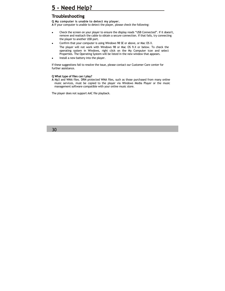 Siren Players Siren 1GB User Manual | Page 30 / 43