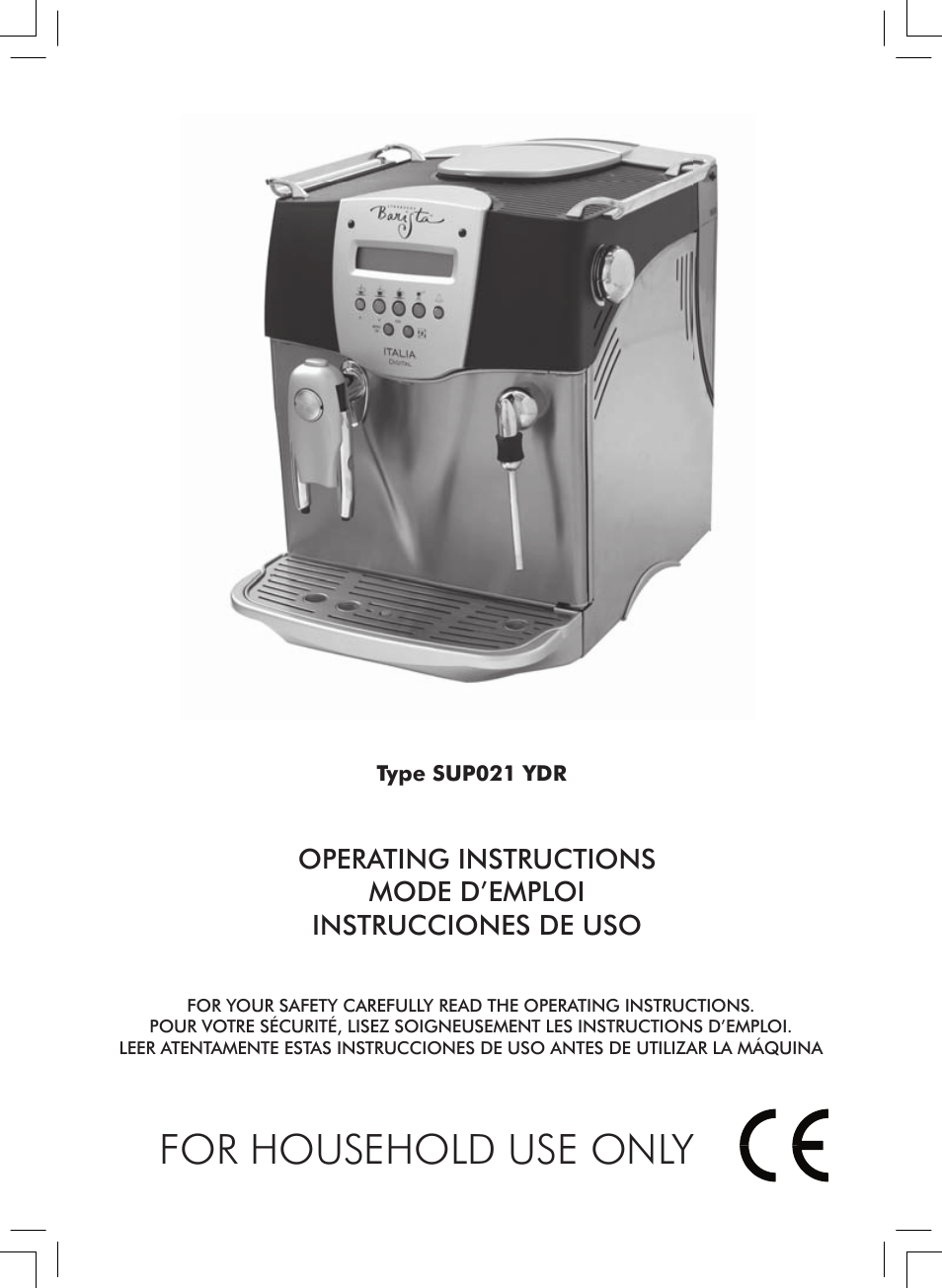 Starbucks Barista SUP021 YDR User Manual | 64 pages