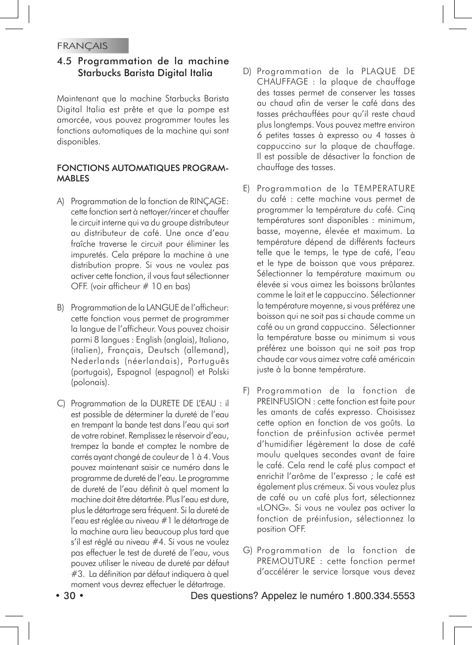 Starbucks Barista SUP021 YDR User Manual | Page 30 / 64