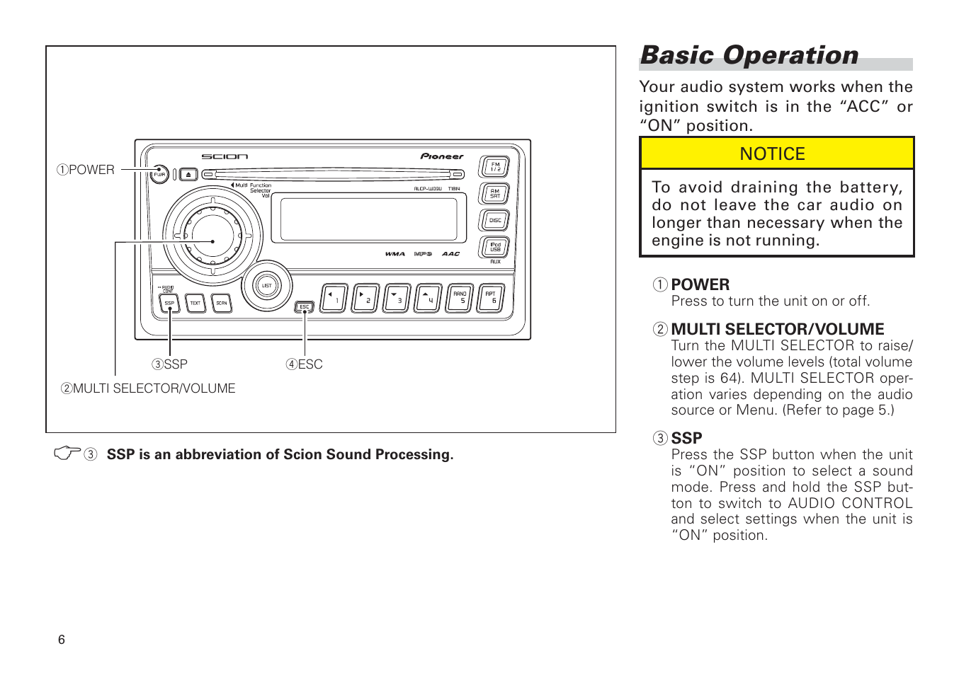 Basic operation -8, Basic operation | Scion PT546-00100 User Manual | Page 6 / 48