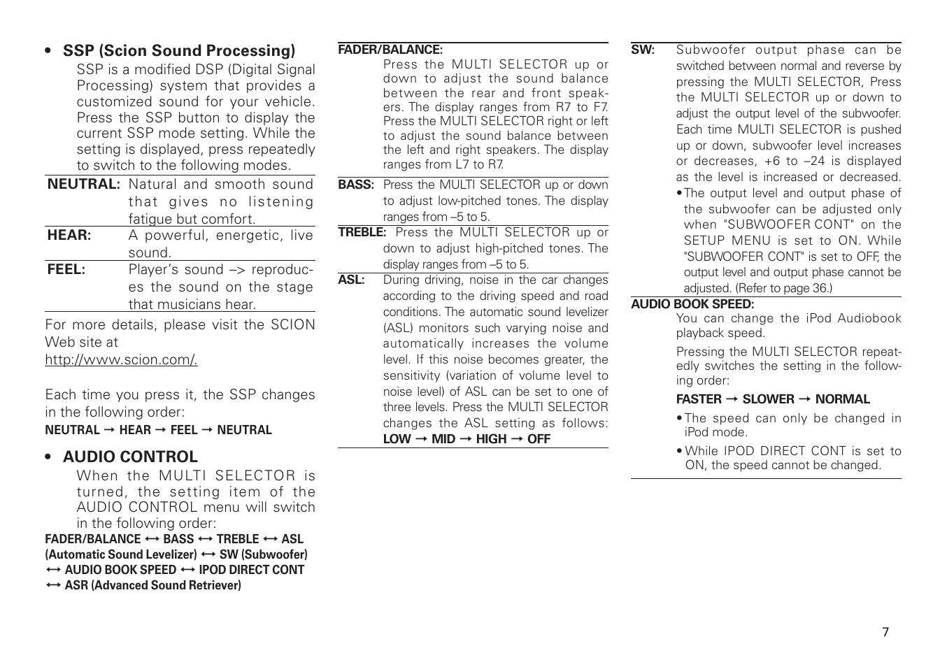 Scion PT546-00100 User Manual | Page 7 / 48