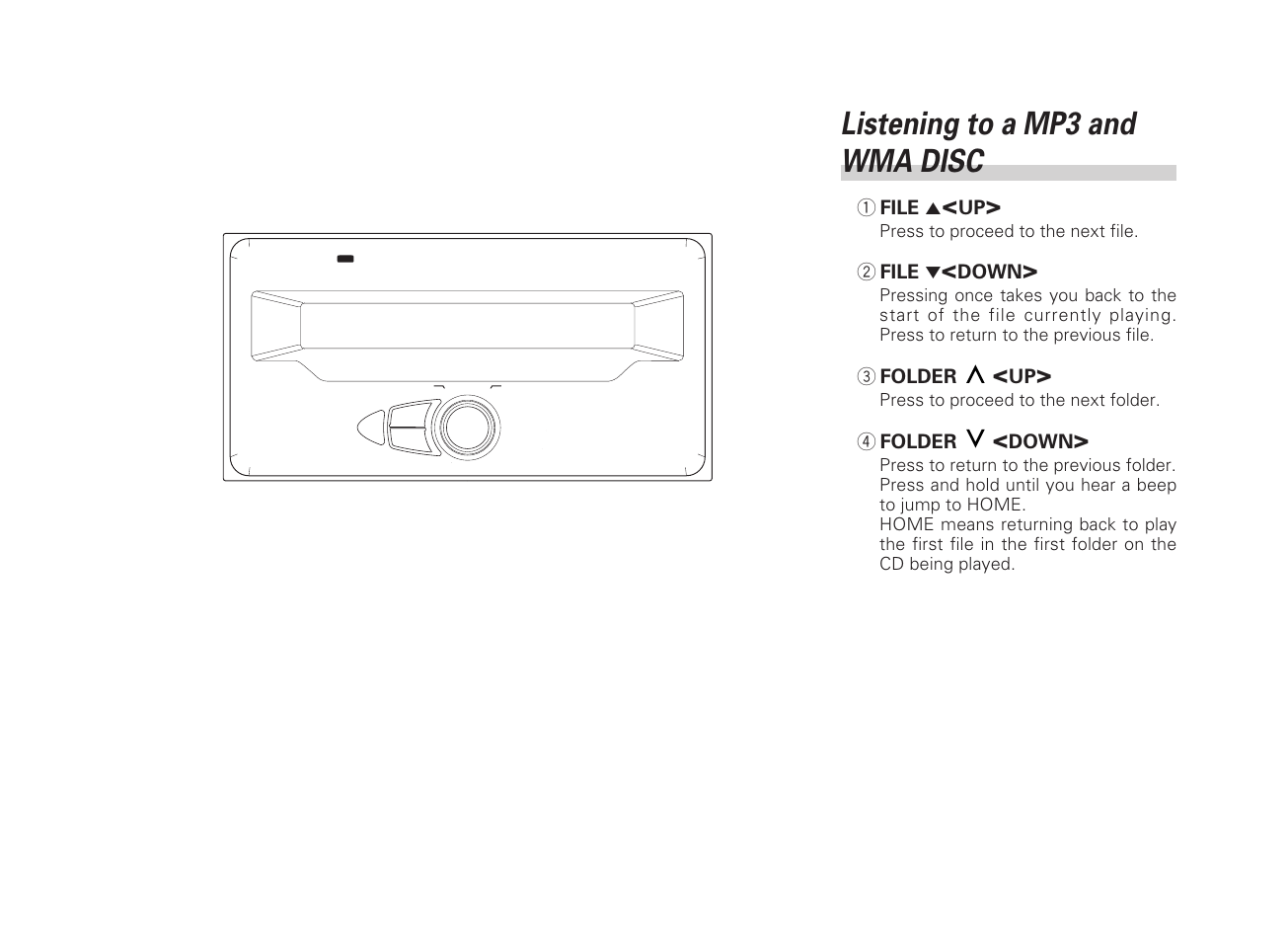 Listening to a mp3 and wma disc | Scion AM/FM/CD Player User Manual | Page 12 / 32