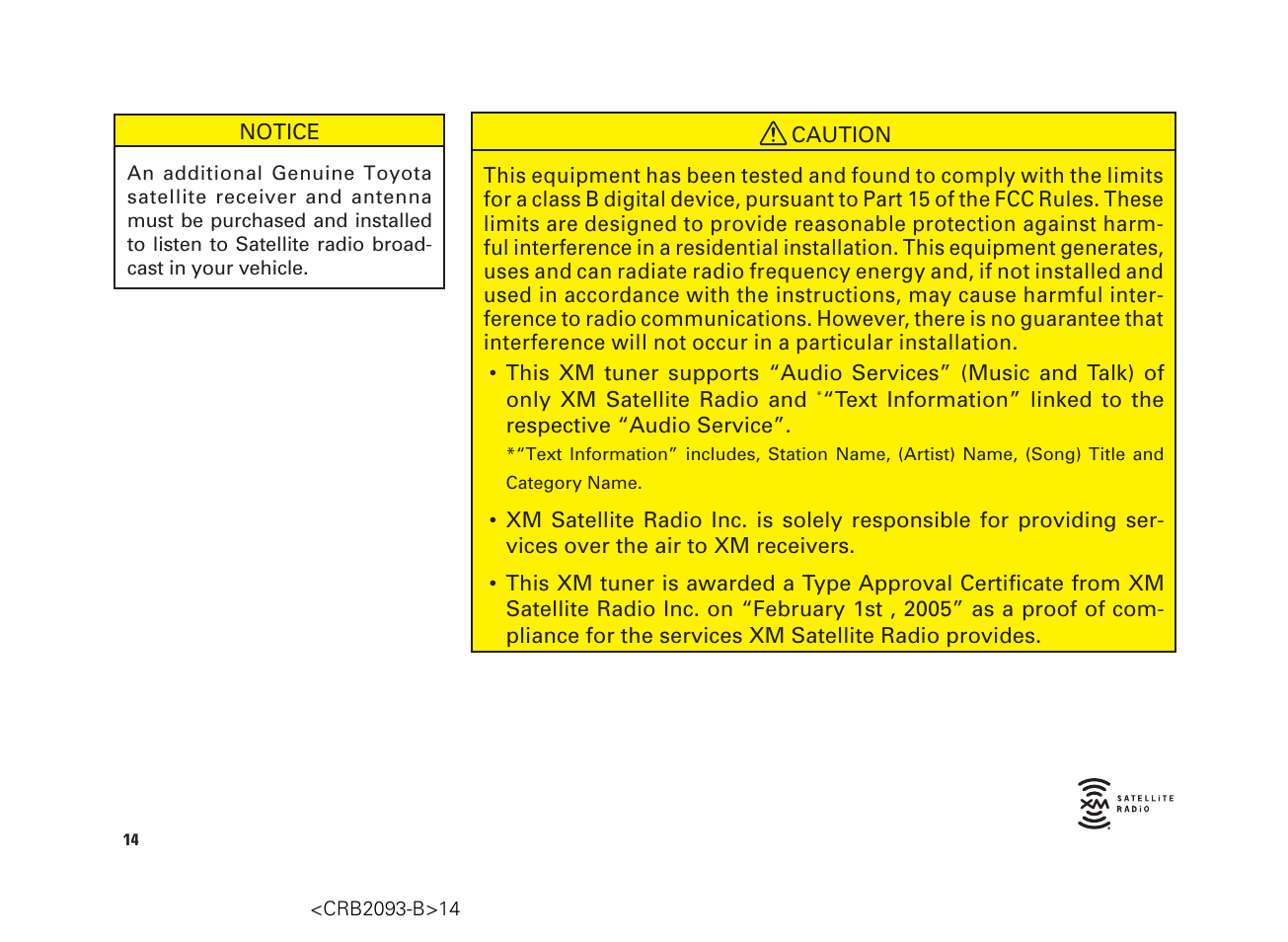 Scion AM/FM/CD Player User Manual | Page 14 / 32