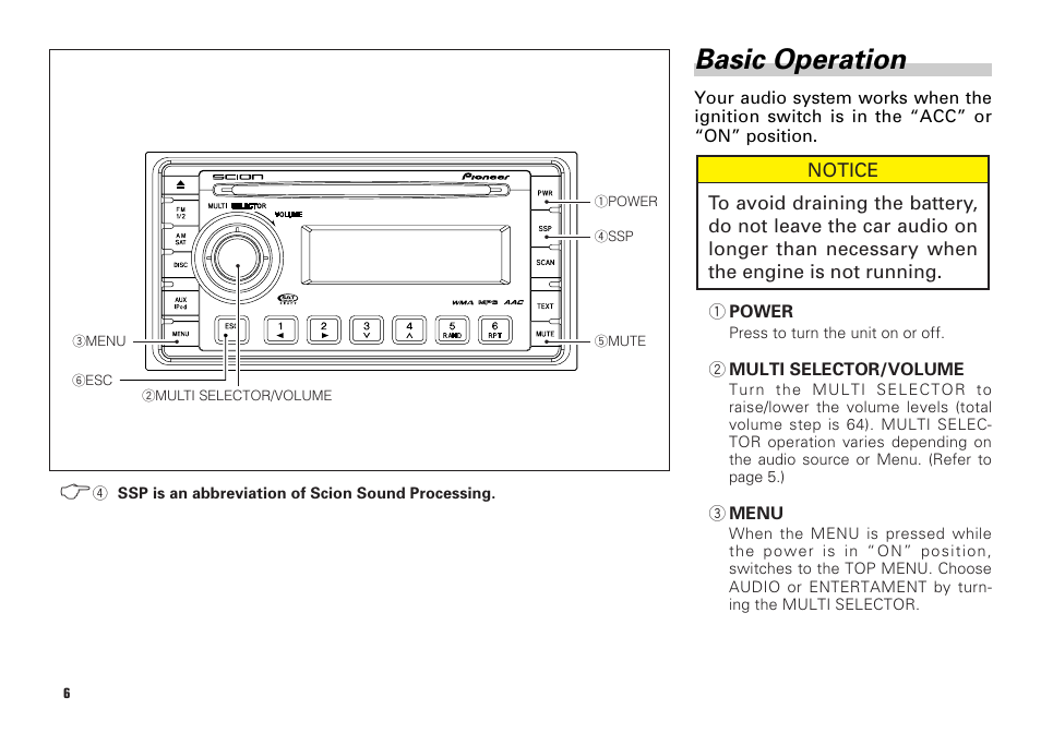 Basic operation -9, Basic operation | Scion PT546-00081 User Manual | Page 6 / 44