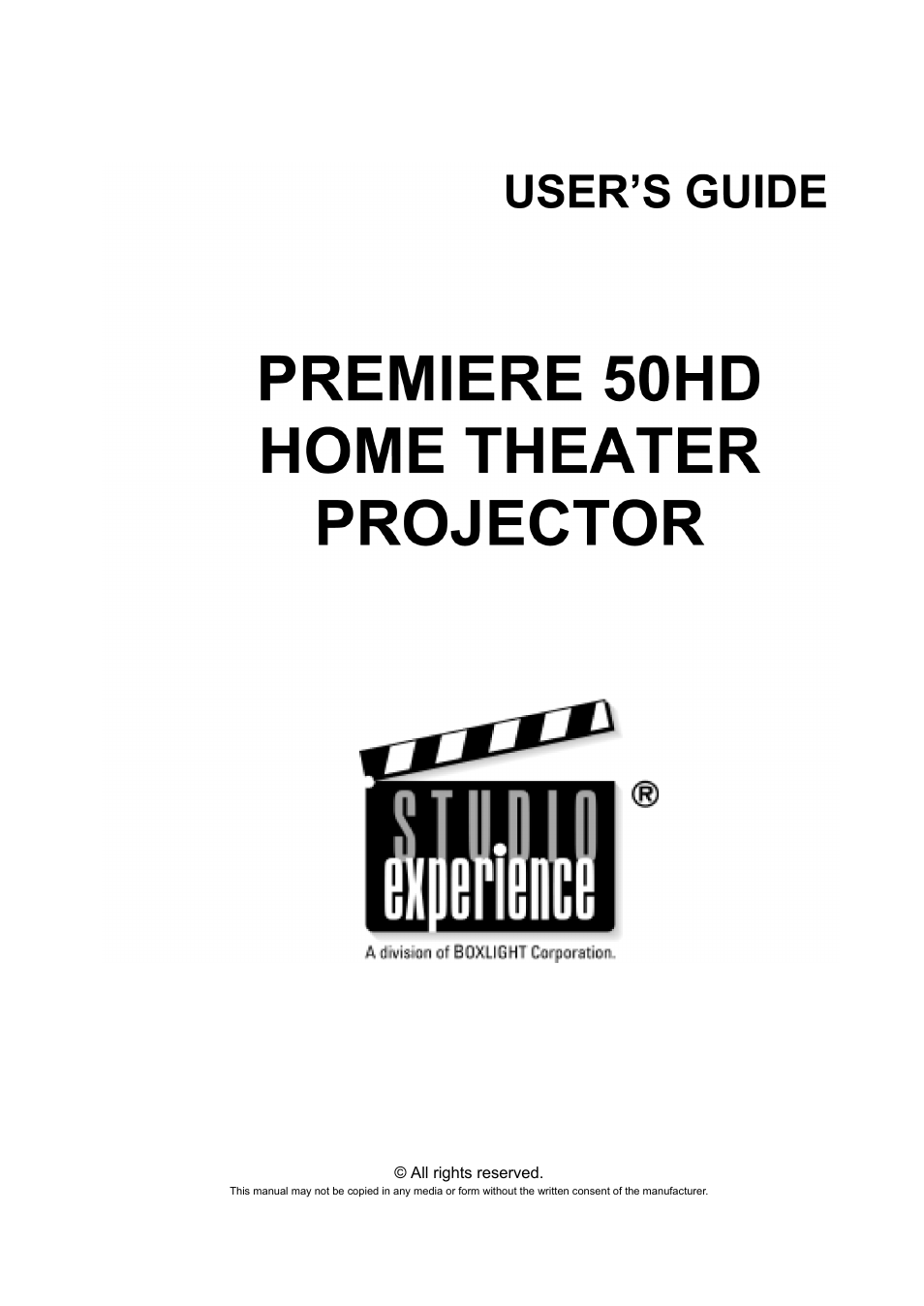 Silicon Optix 50HD User Manual | 68 pages