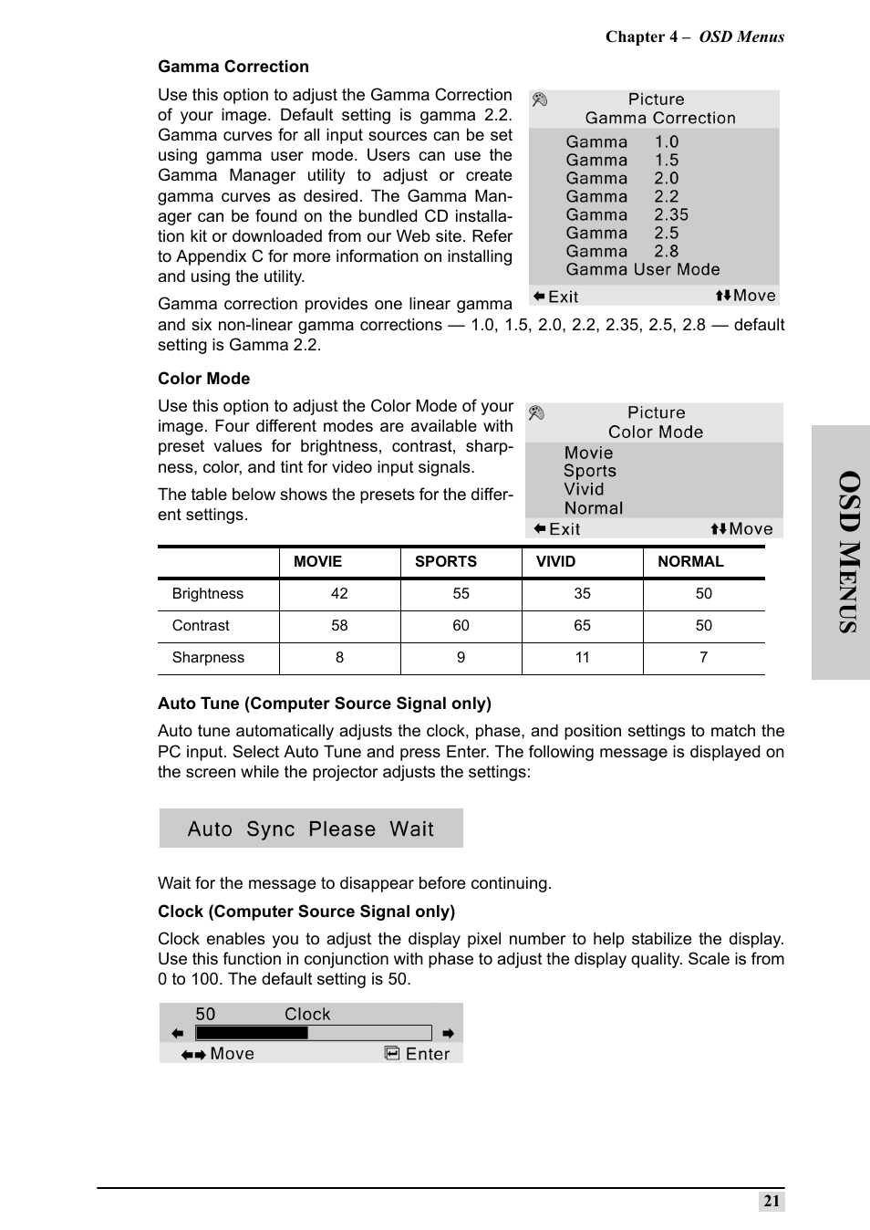 Osd m, En us | Silicon Optix 50HD User Manual | Page 30 / 68