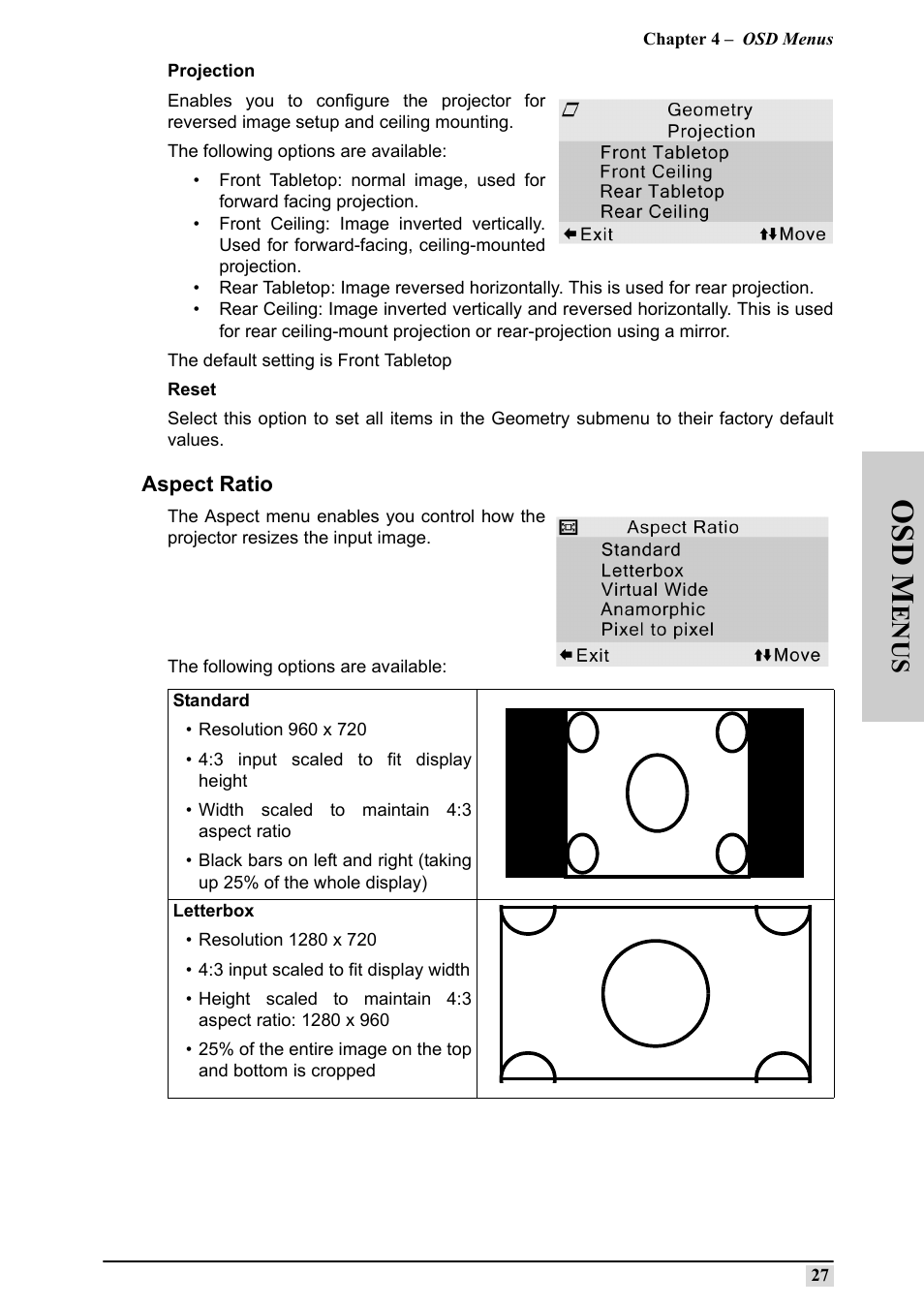 Aspect ratio, Osd m, En us | Silicon Optix 50HD User Manual | Page 36 / 68