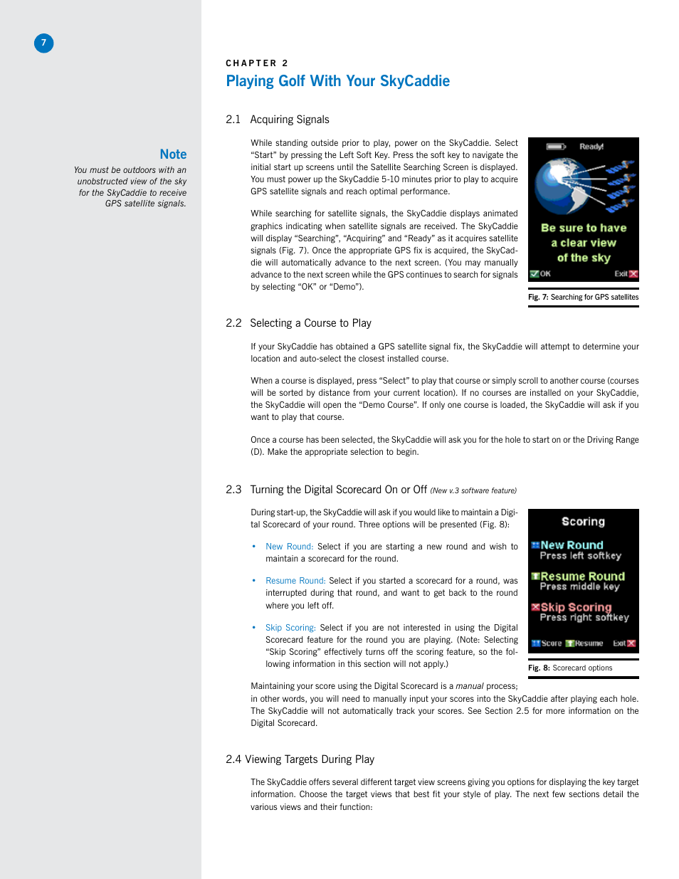 Playing golf with your skycaddie | SkyGolf SkyCaddie SG5 User Manual | Page 7 / 22