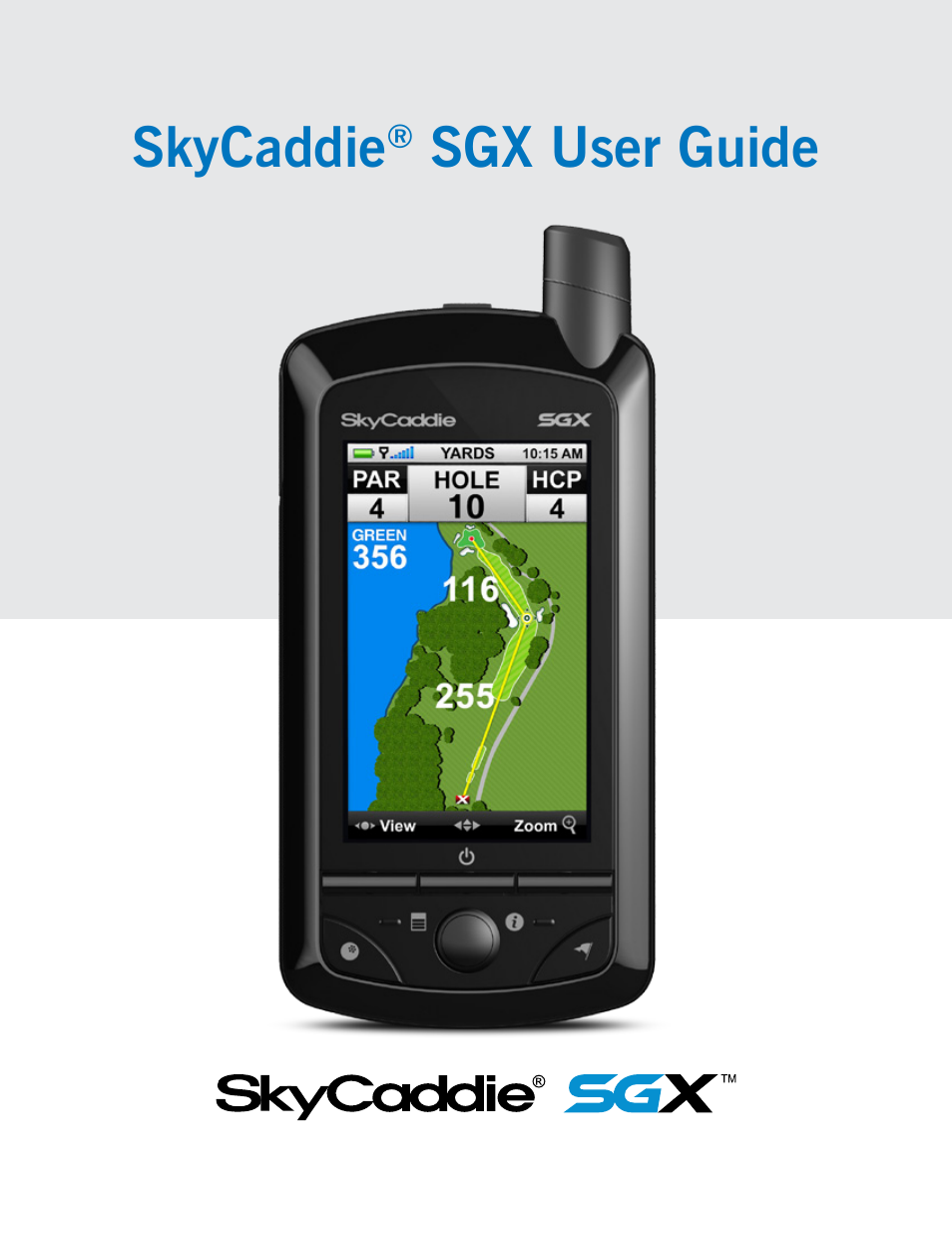 SkyGolf SkyCaddie SGX User Manual | 26 pages