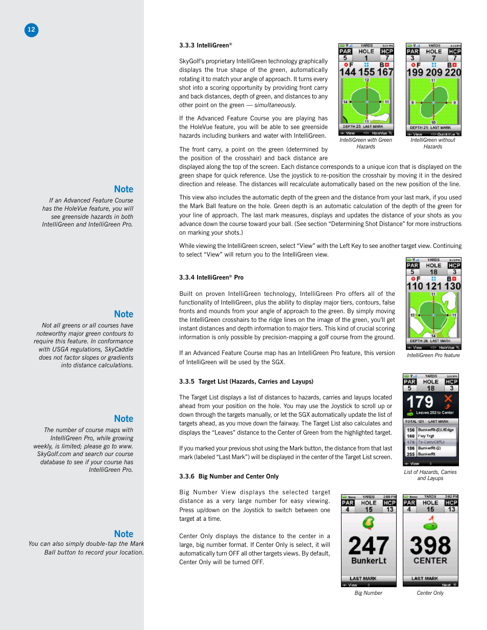 SkyGolf SkyCaddie SGX User Manual | Page 12 / 26