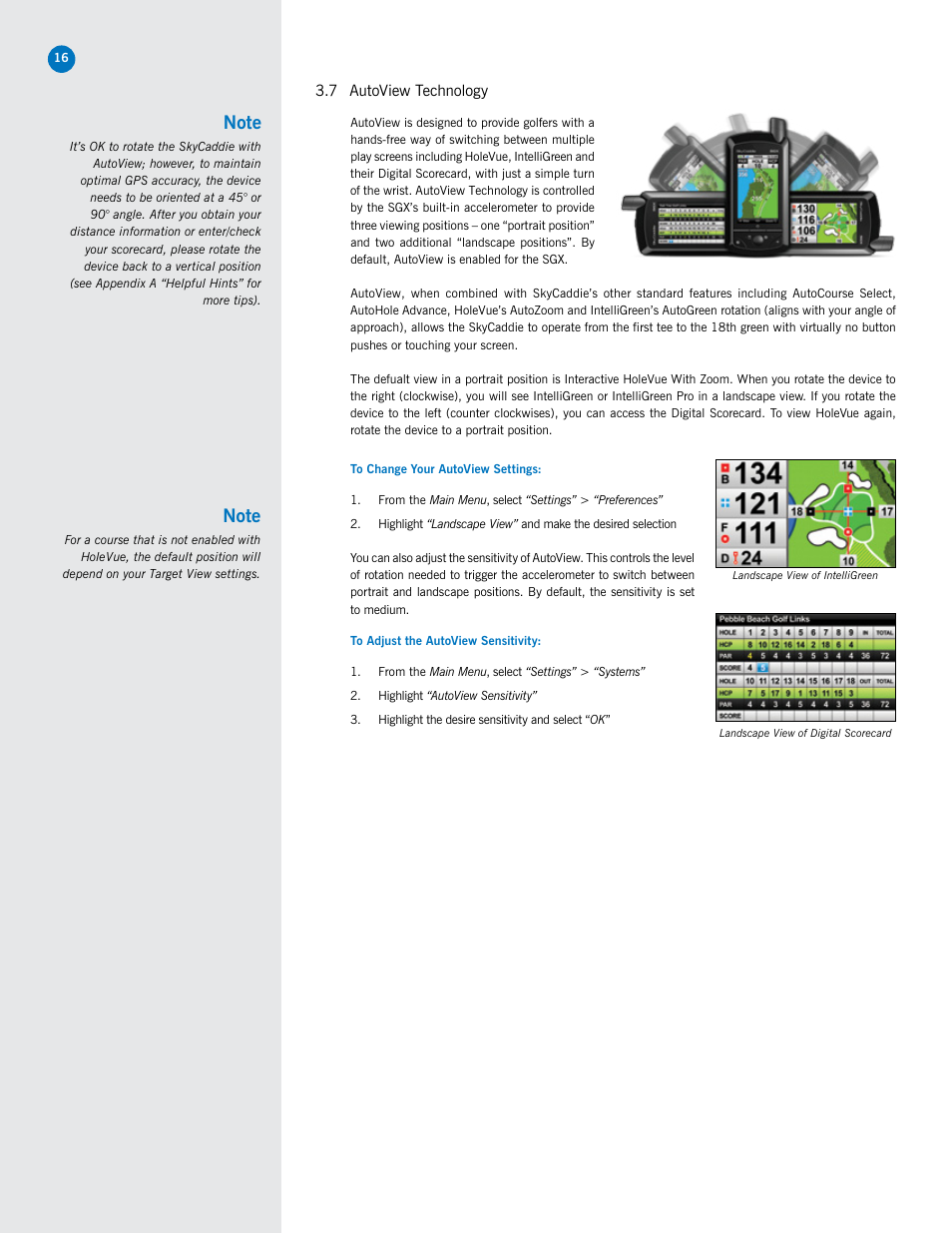 SkyGolf SkyCaddie SGX User Manual | Page 16 / 26