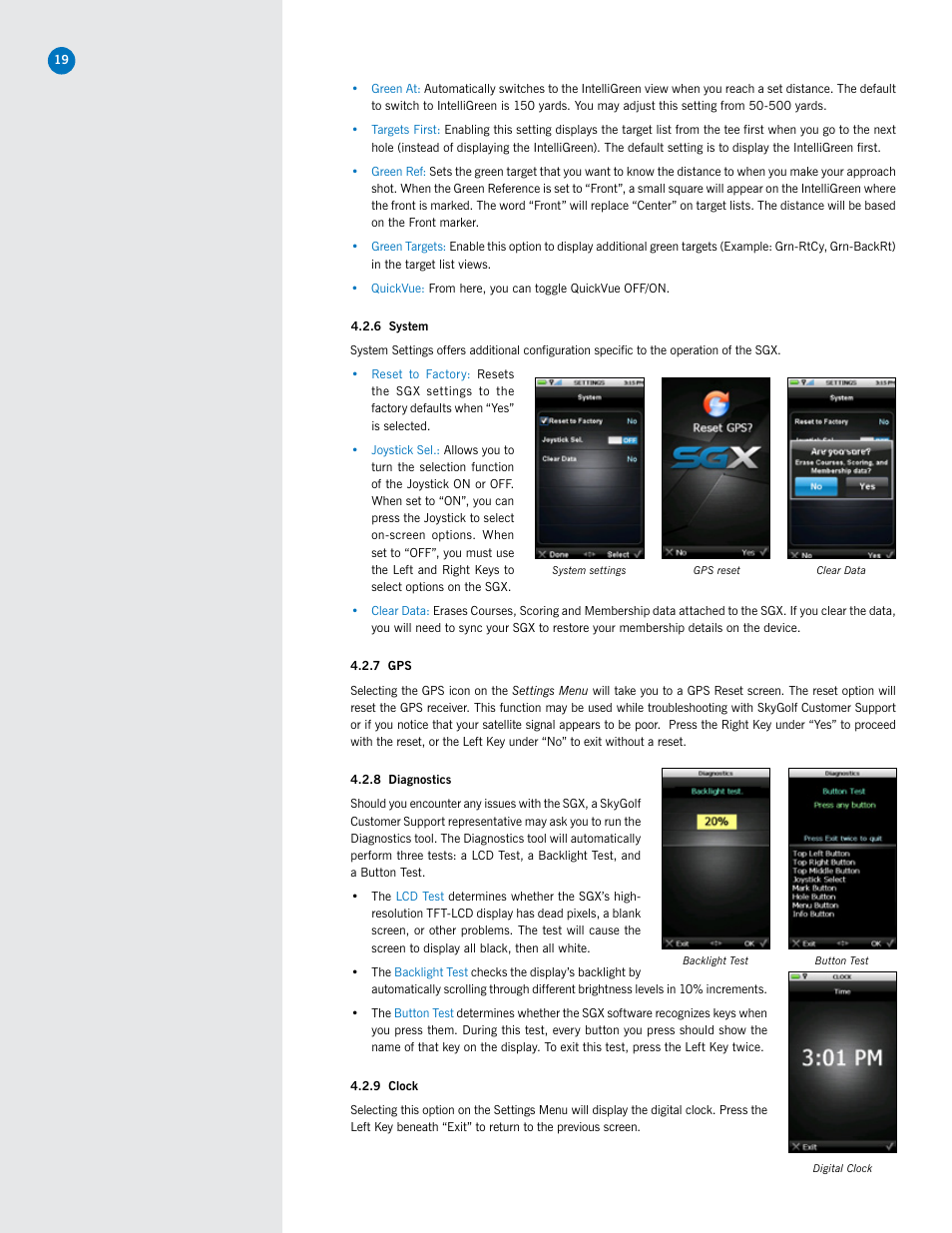 SkyGolf SkyCaddie SGX User Manual | Page 19 / 26