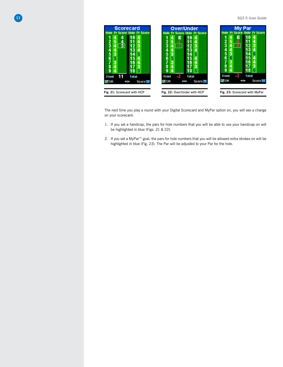 SkyGolf SkyCaddie SG3.5 User Manual | Page 11 / 22