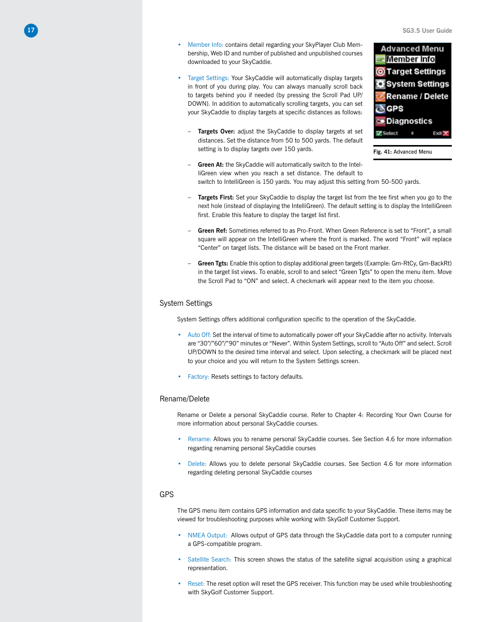 SkyGolf SkyCaddie SG3.5 User Manual | Page 17 / 22