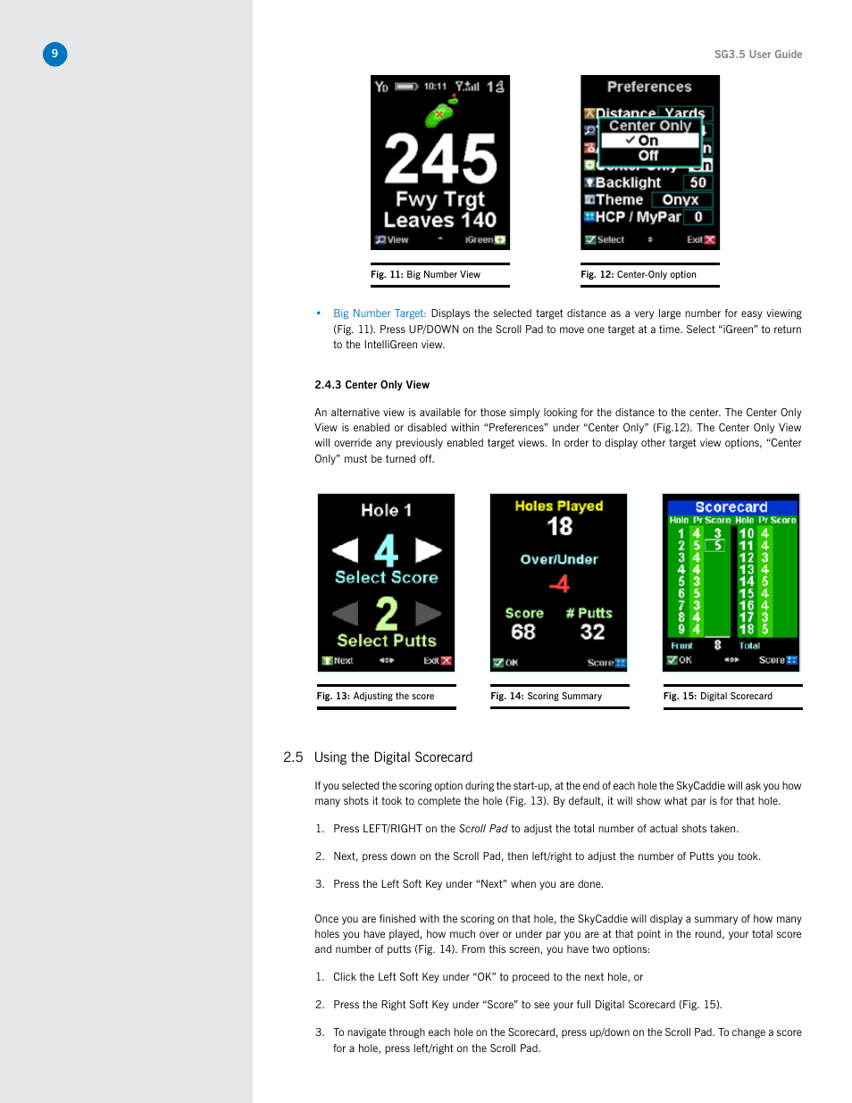 SkyGolf SkyCaddie SG3.5 User Manual | Page 9 / 22